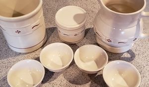Longaberger Other - Longaberger red woven pottery set. Longaberger Other - Longaberger red woven pottery set.